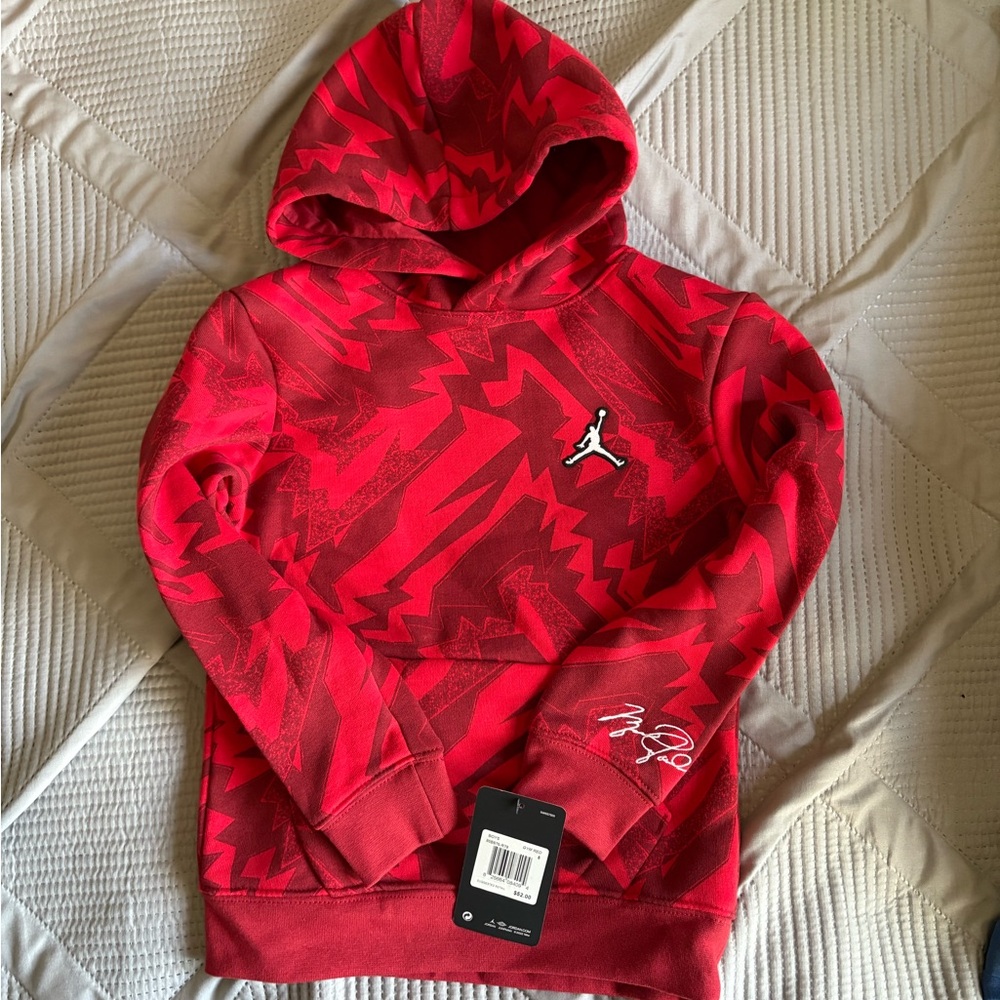 Jordan Red Graphic Hoodie